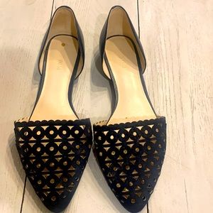 Navy flats